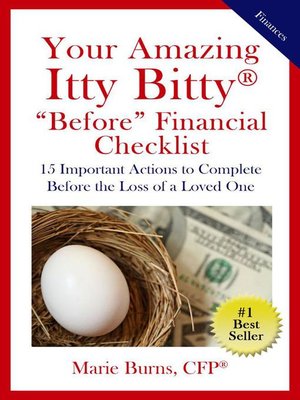 cover image of Your Amazing Itty Bitty&#174; "Before" Financial Checklist